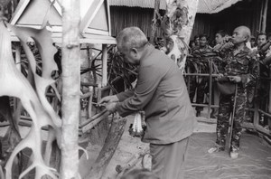 Cambodia Khmero Thai Border Prince Norodom Sihanouk Photo 1984