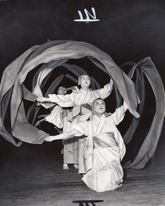 Kabuki Hanayagi Ballet Dancers Paris Theater Photo 1958