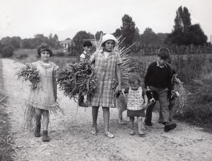 Harvest Time Intimate Moissons Old Seeberger Photo 1930