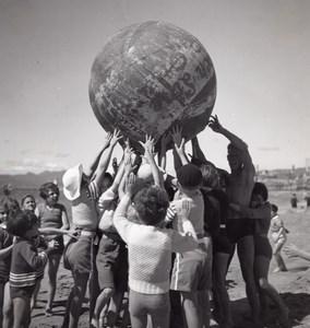 Holiday Beach Ball Players France Seeberger Photo 1930