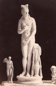 Woman Study Roman Empire Sculpture Italy old Photo 1880