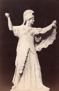 Woman Study Roman Empire Sculpture Italy old Photo 1880
