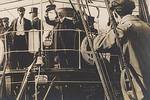 Poincare Travel Calais Old Pathe Journal Photo 1913