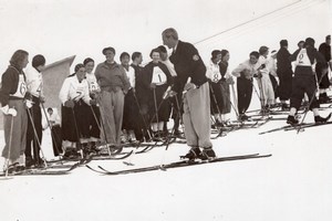 Italy Sestriere Winter Sport Snow Ski Race Photo 1934