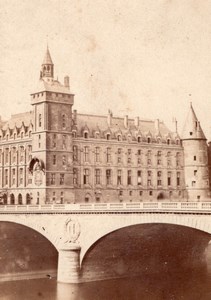Palais de Justice Paris France Old CDV Photo 1867