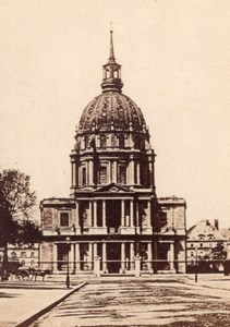 Les Invalides Panorama Paris France Old CDV Photo 1867