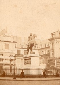 Place des Victoires Paris France Old CDV Photo 1867