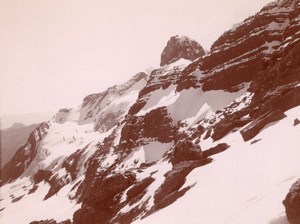 Pic du Marbore Peak Snow Pyrenees Mountain Photo 1900