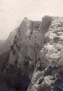 Shepherd House Cliff Pyrenees Montagne Old Photo 1900