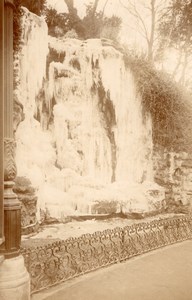 Marseille Puget Frozen Fountain Winter Ice Photo 1904