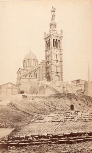 Church Notre Dame la Garde Marseille Old Photo CC 1877