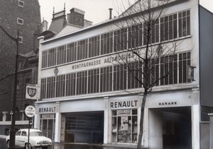 Paris Motor Garage Car Renault old Photomontage 1960