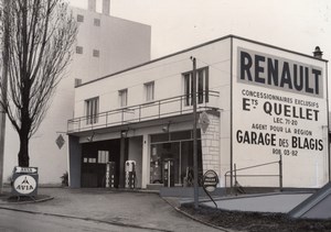 Paris Motor Garage Car Renault old Photomontage 1960