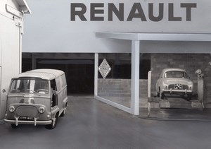 Paris Motor Garage Car Renault old Photomontage 1960