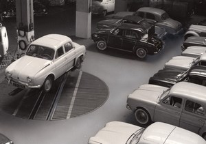 Paris Motor Garage Car Renault old Photomontage 1960