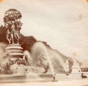 Paris Observatory Place Tissue Stereoview Photo 1875