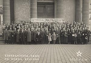 Lille Wazemmes Esperanto Group France old Photo 1934