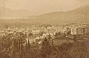Aix les Bains Bourget Lake Panorama Old Photo 1880