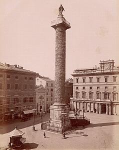 Colonna Marc Aurelio Roma Italy Old Anderson Photo 1880