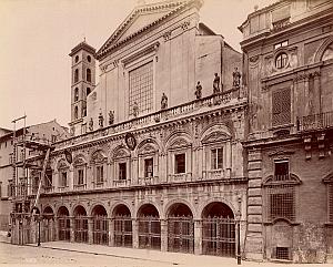 Santi Apostoli Church Roma Italy Old Alinari Photo 1880