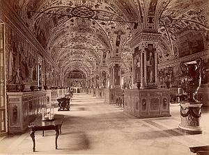 Vaticano Biblioteca Roma Italy Old Anderson Photo 1880