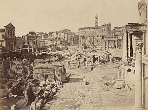 Foro Romano Campidoglio Roma Italy Old Photo 1880