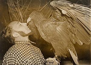 Jacques Bouillaud & His Sea Eagle Old Photo 1954