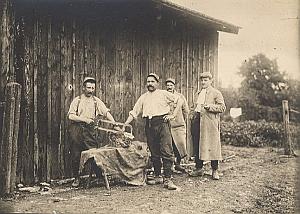 First World War WWI Butchers France Old Photo 1916
