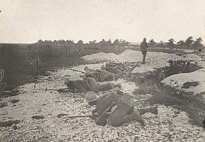 First World War WWI Trench France Old Photo 1916