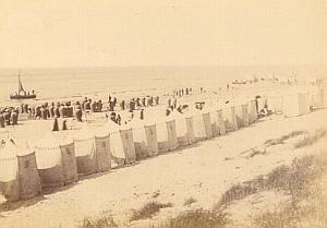Scheveningen Beach Animated Netherlands old Photo 1890