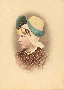 Krommenie Woman Fashion Netherlands old Photo 1890