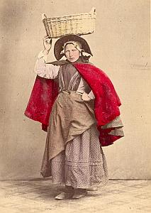 Zelande Fisherwoman Fashion Netherlands old Photo 1890