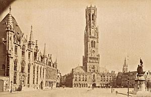 Belgium Bruges Center City Old Neurdein Photo 1885