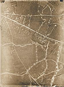 Aisne Harly Usine Daltroff WWI Army  Aerial Photo 1917