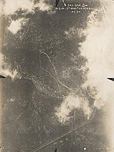 Verdun Ravin de Trissol WWI Military Aerial Photo 1916