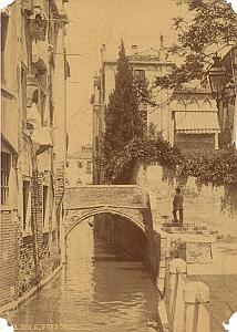 Italy Venezia Rio San Gregorio Old Photo 1890