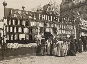 France Paris Foire au Jambons Sausage Seller Photo 1911