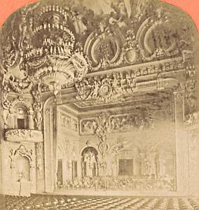 France Monaco Casino Concert Old Stereo Photo 1880