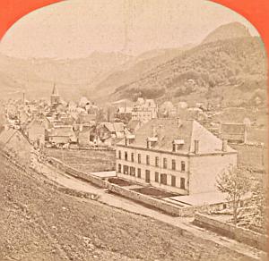 France Mont Dore General View Old Stereo Photo 1880