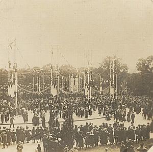 WWI War Photo 1918 Paris Victory Defile Champs Elysees