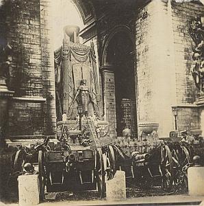 WWI War Photo 1918 Paris Victory Parade Arc de Triomphe