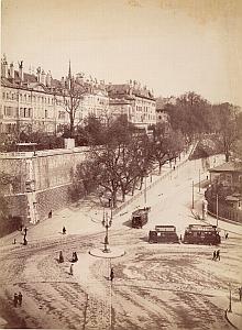 Switzerland Geneva Animated Street Trolley Photo 1894