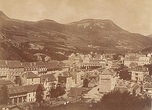 France Pyrenées Cauterets Panorama Old Photo 1880