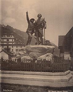 Alpes Mont Blanc Chamonix Saussure Old Photo 1890