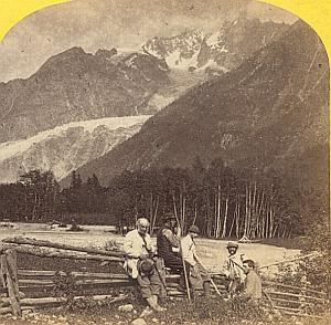 Alpes Mont Blanc Animated Montanvert Stereo Photo 1863