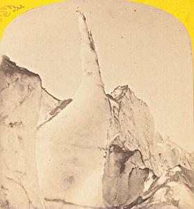 Alpes Mont Blanc Mauvais Pas Ice Sea Stereo Photo 1869