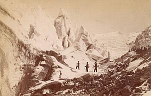 Alpes Mont Blanc Bossons Ice Animated Old Photo 1880