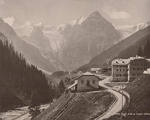 Italy Alpes Mountain Trafoi Hotel Post Old Photo 1890