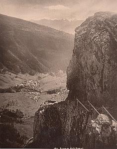 Switzerland Mountain Daube Gemmi Passage Old Photo 1890