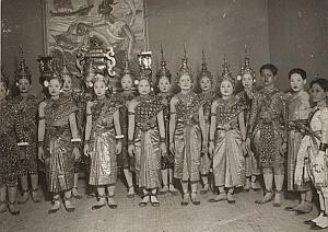 Siamese Cambodia Dancers Paris Old Keystone Photo 1930